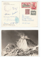 1960 NEPAL Signed By 8 DHAULAGIRI HIMALAYA  EXPEDITION Postcard PHOTO Mountaineering Mountain Climbing - Nepal