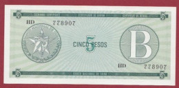 Cuba--5 Pesos ---1985-  (B)----UNC---(448) - Kuba