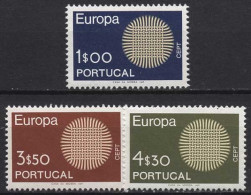 Portugal 1970 Europa CEPT Geflecht 1092/94 Postfrisch - Nuovi