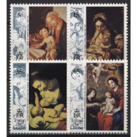Tristan Da Cunha 1993 Weihnachten Gemälde Rubens Botticelli 544/47 Postfrisch - Tristan Da Cunha