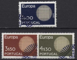 Portugal 1970 Europa CEPT Geflecht 1092/94 Gestempelt - Gebruikt