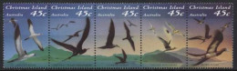 Weihnachts-Insel 1993 Seevögel 379/83 ZD Postfrisch (C25364) - Christmas Island