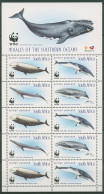 Südafrika 1998 WWF Naturschutz Wale Heftchenblatt 1177/80 Postfrisch (C24943) - Neufs