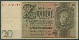 Dt. Reich 20 Reichsmark 1929, DEU-184a Serie I/K, Gebraucht (K1507) - 20 Mark