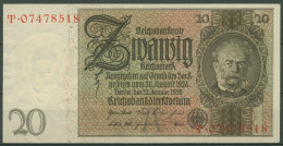 Dt. Reich 20 Reichsmark 1929, DEU-184a Serie A/T, Leicht Gebraucht (K1514) - 20 Mark