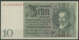 Dt. Reich 10 Reichsmark 1929, DEU-183b Serie E/L, Gebraucht (K1493) - 10 Mark