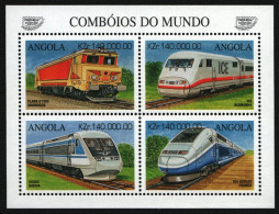 Angola 1997 - Mi-Nr. 1114-1117 ** - MNH - Eisenbahn / Trains - Angola