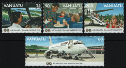 Vanuatu 1997 - Mi-Nr. 1034-1037 ** - MNH - Flugzeuge / Airplanes - Vanuatu (1980-...)