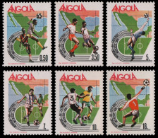 Angola 1986 - Mi-Nr. 739-744 ** - MNH - Fußball / Soccer - Angola