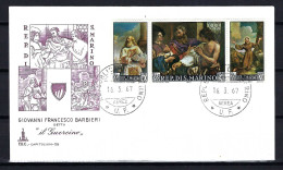 SAN MARINO FDC Komplettsatz "Il Guercino" Aus Dem Jahre 1967 - Siehe Bild - FDC