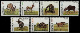 Angola 1984 - Mi-Nr. 707-713 ** - MNH - Wildtiere / Wild Animals - Angola