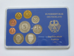 Allemagne Coffret Officiel BE PP Proof 1 Pfennig à 5 Mark 1989  Atelier G   **** EN ACHAT IMMEDIAT **** - Ongebruikte Sets & Proefsets