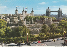 U5853 London - The Tower Of London And The Tower Bridge - Auto Cars Voitures / Viaggiata 1968 - Tower Of London