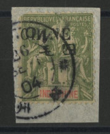 COLONIES CHINE N° 61 Oblitéré Sur Fragment (défaut D'angle, Voir Photo) - Used Stamps