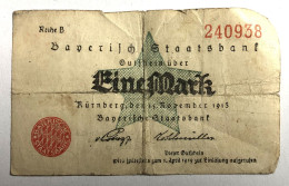 Billet Ancien Allemagne Bavière Einemark 1913 - Collections