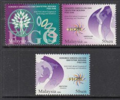 2006 Malaysia FIGO Gynaecology Health Complete Set Of 3 MNH - Malaysia (1964-...)