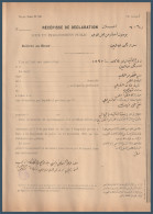 Egypt - 1895 - Receipt Statement - A License To Open A Coffee Shop - Collections