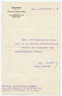 Robert Lebegue Ministère France D'Outre-Mer.Directeur Du Personnel.Courrier à Gouverneur Rapenne.signature Autographe - Documenti