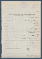 Egypt - 1926 - Receipt Statement - A License To Open A Coffee Shop - Collections