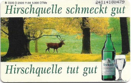 Germany - Hirschquelle - Schmeckt Gut, Tut Gut - O 2505 - 11.1994, 6DM, 5.000ex, Used - O-Series: Kundenserie Vom Sammlerservice Ausgeschlossen