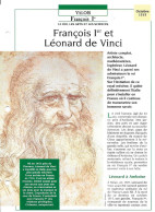 FICHE ATLAS: FRANCOIS Ier ET LEONARD DE VINCI -VALOIS - Storia