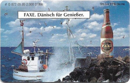 Germany - Faxe Beer - Premium Pils 3 (Schiff) - O 0872 - 05.1995, 6DM, 2.000ex, Mint - O-Series: Kundenserie Vom Sammlerservice Ausgeschlossen