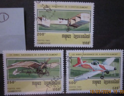 CAMBODIA 1993 ~ S.G. 1313 - 1315, 'LOT D' ~ AIRCRAFT. ~ VFU #03306 - Cambodia