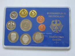 Allemagne Coffret Officiel BE PP Proof 1 Pfennig à 5 Mark 1990  Atelier G   **** EN ACHAT IMMEDIAT **** - Ongebruikte Sets & Proefsets