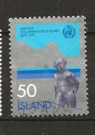 Iceland Island 1973 Centenary Of International Meteorological Cooperation.  Mi 484 Cancelled(o) - Oblitérés