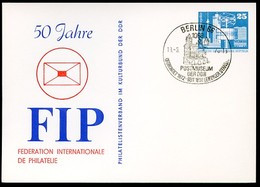 50 J. FIP DDR PP17 B1/002a Privat-Postkarte Berlin Sost. Postmuseum 1976  NGK 5,00 € - Other & Unclassified