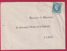 COMMUNE DE PARIS CAD VERSAILLES 8 MAI 1871 POUR CAEN CALVADOS LETTRE - War 1870