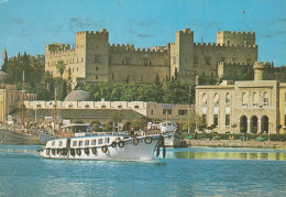 U5864 Rodos Rhodes Rodi Rhodos - Mandraki And The Castle - Castello Chateau Schloss Castillo / Viaggiata 1985 - Greece