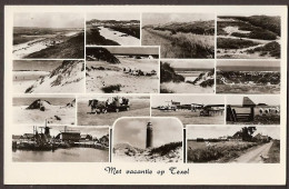 Texel, Vliegtuigen, Molen, Schapen, Vuurtoren, Geiten, Visserschepen - 1955 - Texel