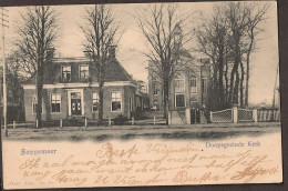 Sappemeer - Doopsgezinde Kerk Met Mensen Voor Het Hek - 1902 - Sappemeer