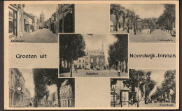 Noorwijk-Binnen - Kerkstraat, Lindenplein, Voorstraat, Raadhuis - 1949 - Noordwijk (aan Zee)