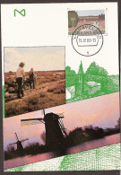 1980 Windmills - Molens - Vereniging Tot Behoud Van Natuurmonumenten  - Cartas Máxima