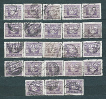 Upper Silesia, 1923, Definitive Issue, Lot Of 23 Used Stamps MiNr 18  - Cat. Price €414 - Slesia