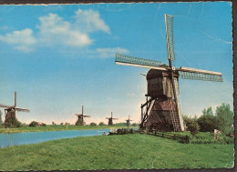 Kinderdijk - Gemeente Molenwaard -  Hollandse Molen - Rond 1962 - Kinderdijk