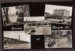 Hengelo - Visvijver, Telgenflat, Europa Tunnel, Station Met Autobussen, De Waarbeek - Rond 1958 - Hengelo (Ov)