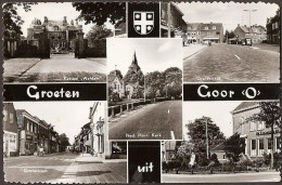 Goor - Kasteel Weldam, Ned Herv. Kerk, Grotestraat, Monument - Rond 1967 - Goor