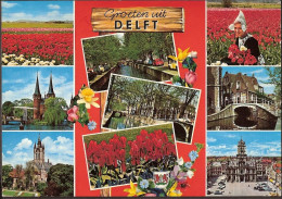 Delft - Tulips - Tulpenvelden (die Je Niet In Delft Hebt) , Oostpoort, Markt  - Delft