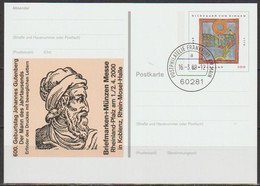BRD Ganzsache 2000 PSo66 Münchner Briefmarkentage EST. 16.3.00 Postphilatelie Frankfurt(d3939)günstige Versandkosten - Cartoline - Usati