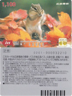 Chipmunk, Japan, Hiroshima, Bus Card - Japan