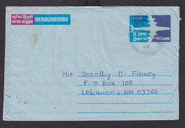 Flugpost Briefmarken Übersee Ceylon Sri Lanka Ganzsache Aerogramm Nach ​Libanon - Sri Lanka (Ceylon) (1948-...)
