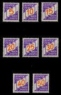 LIECHTENSTEIN PORTOMARKEN 1928 Nr 13-20 Postfrisch X6F4FD6 - Segnatasse