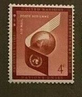 1957 UN New York 59 Planet Earth And UN Emblem - Nuevos