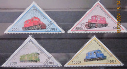 CAMBODIA 1998 ~ S.G. 1747 - 1750, ~ TRAINS. ~ VFU #03322 - Cambodia