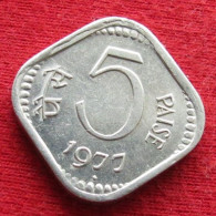 India 5 Paise 1977 В Type 1, Km# 18.5  Inde Indien  Inde Indies Indien  W ºº - Inde