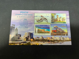 21-3-2024 (3 Y 37) Perth Stamp & Coin Show (8 To 10 March 2024) Mint Mini-sheet (4 Thematic) - Expositions Philatéliques