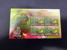 21-3-2024 (3 Y 37) Perth Stamp & Coin Show (8 To 10 March 2024) Mint Mini-sheet (set Of 2 Mini-sheet) - Expositions Philatéliques